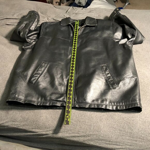 Vintage Max USA Black Leather Jacket XXL Removable Liner Included - Picture 7 of 16